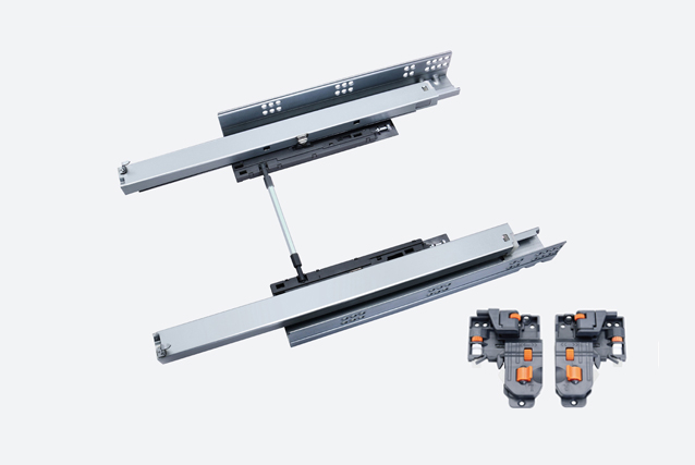 K3R1C-T 三節(jié)隱藏式同步反彈滑軌